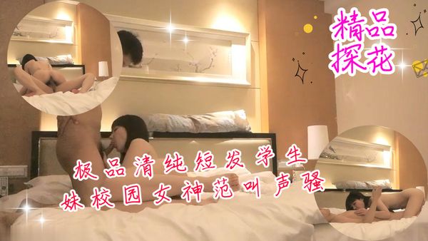极品清纯短发学生妹校园女神范叫声骚不可错过