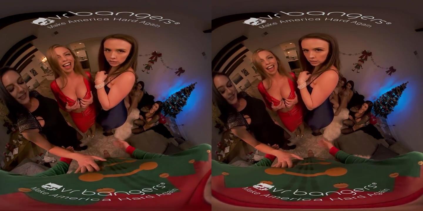 VRBANGERS六个经验丰富的女孩在一个公鸡