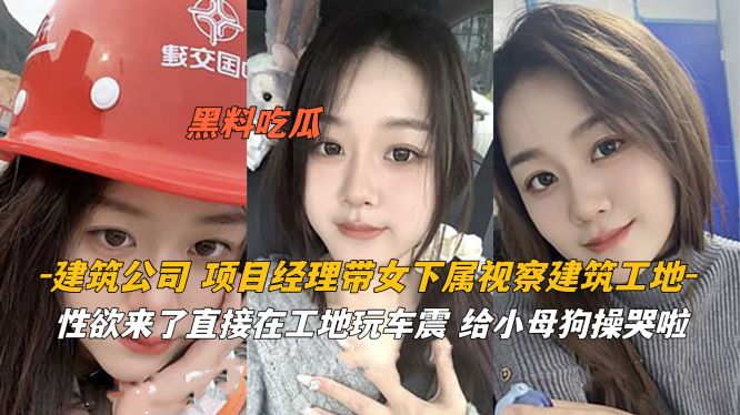 建筑公司经理带女下属视察工地性欲来了直接车震
